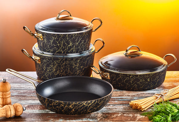 OMS 8-piece Granite Pot Set (3006) – SHN HOME